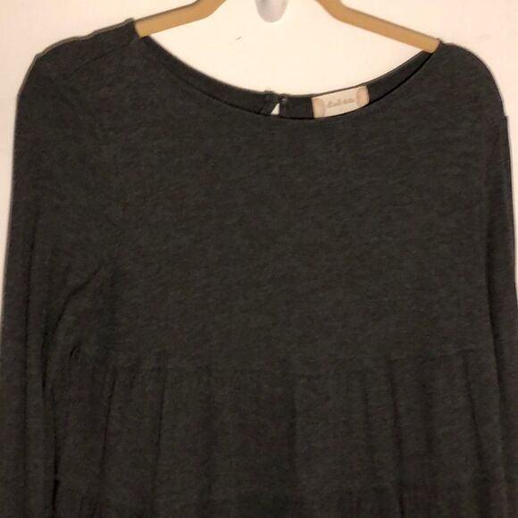 Altar’d State thermal/ribbed , gray top, large - Picture 2 of 8